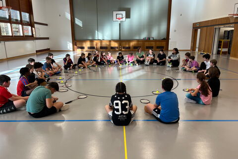 Badminton Klassen 5a und 5b